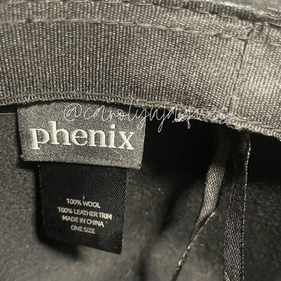 Phenix Wool Wide Brim Wool Felt Fedora - Picture 5 of 5